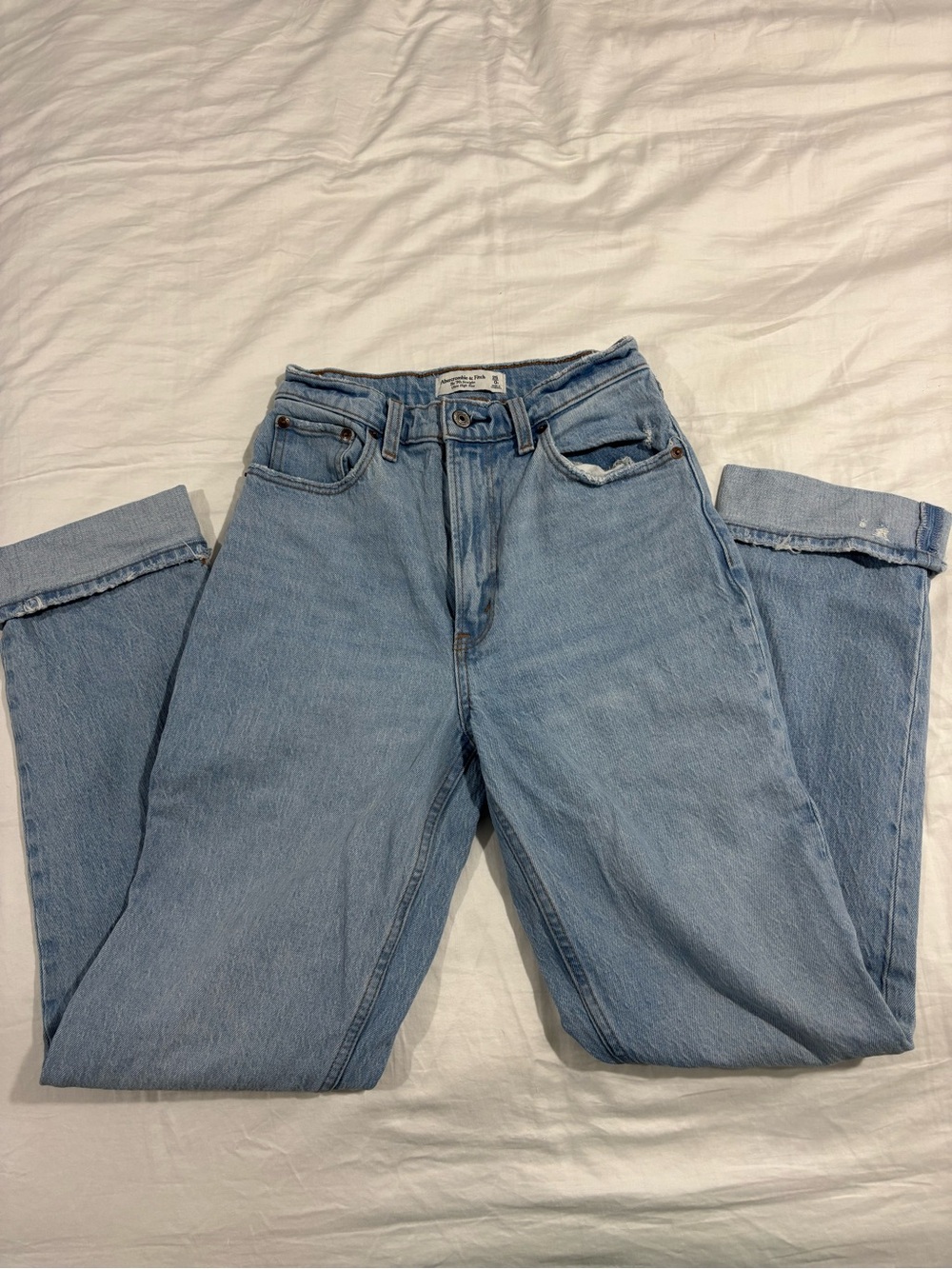 Abercrombie & Fitch Light Blue Straight Leg Jeans